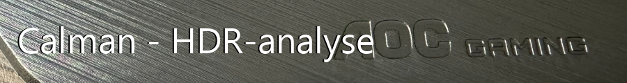 Calman - HDR-analyse