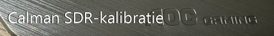 Calman - SDR-kalibratie