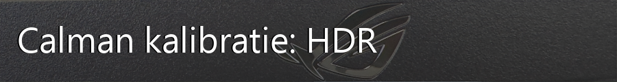 Calman Kalibratie HDR