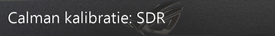 Calman kalibratie: SDR