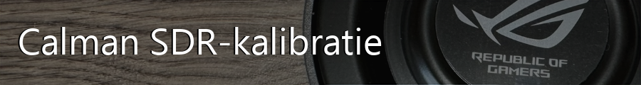 Calman - SDR-kalibratie
