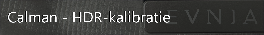 Calman - HDR-kalibratie