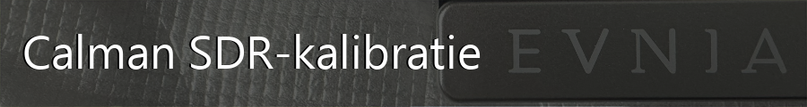 Calman - SDR-kalibratie