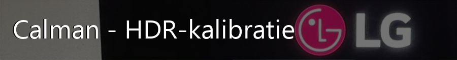 Calman - HDR-kalibratie