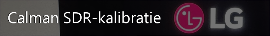 Calman - SDR-kalibratie