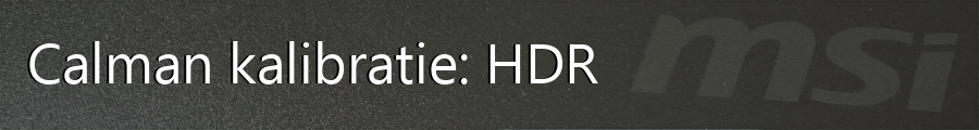 Calman Kalibratie HDR