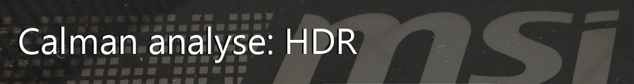 Calman analyse HDR
