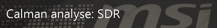 Calman analyse SDR