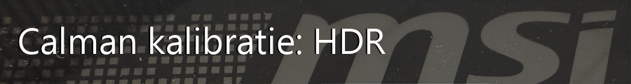 Calman Kalibratie HDR