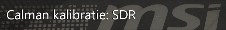 Calman kalibratie: SDR