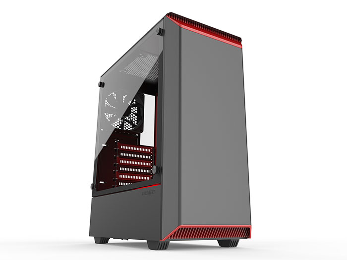 Phanteks Eclipse P300 Zwart/Rood