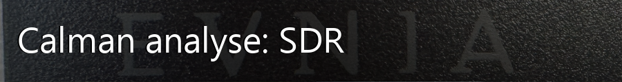 Calman analyse SDR