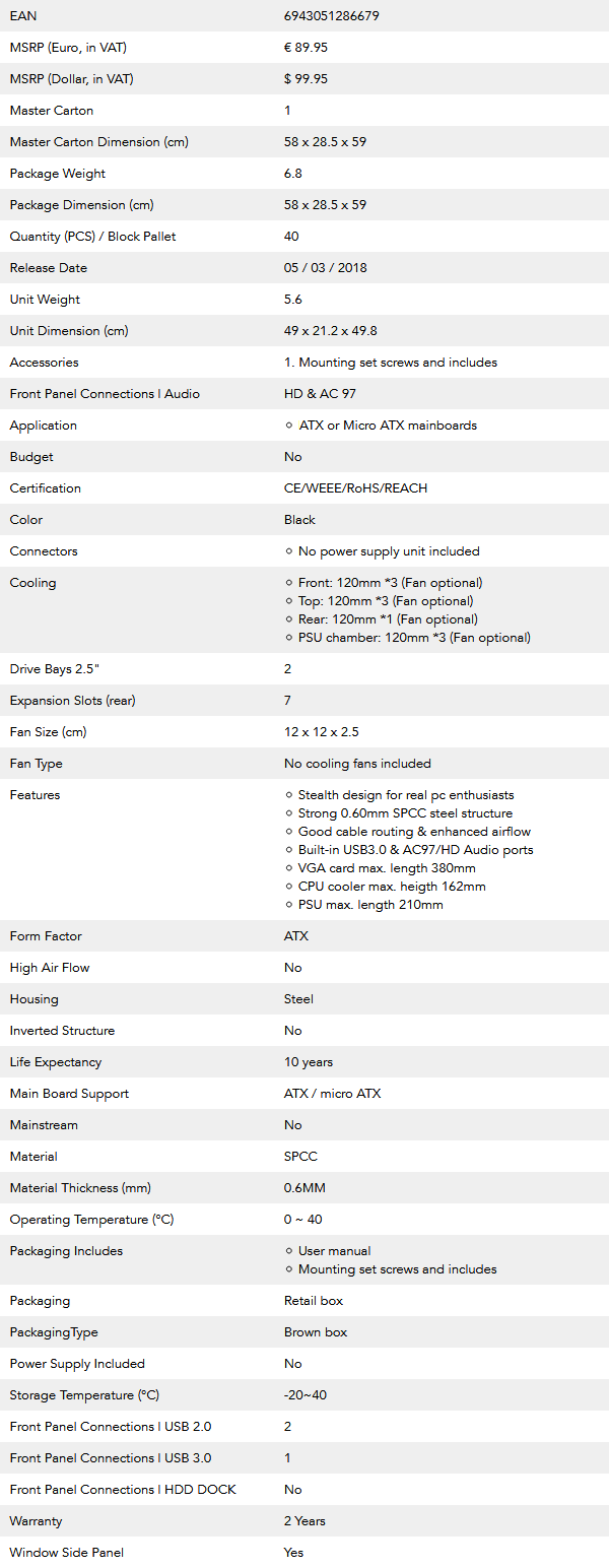 Specificaties (X2 BLAZE)