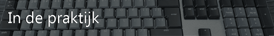 In de praktijk